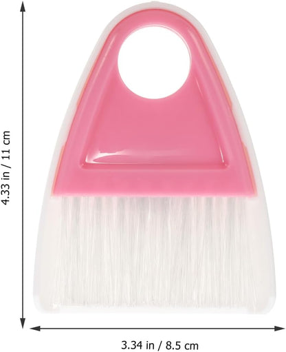 Mini Broom and Dustpan Set 2 Pieces Compact Desktop Cleaning Tools with Flexible Bristles for Pet Hair Household Debris and Car Interior Cleaning