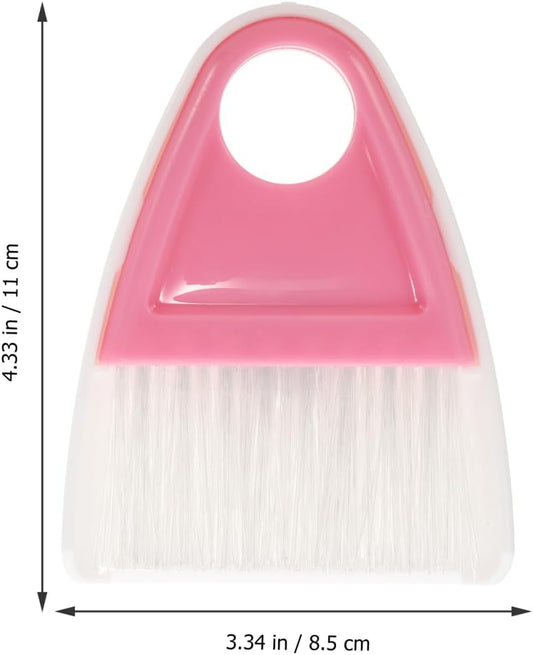 Mini Broom and Dustpan Set 2 Pieces Compact Desktop Cleaning Tools with Flexible Bristles for Pet Hair Household Debris and Car Interior Cleaning