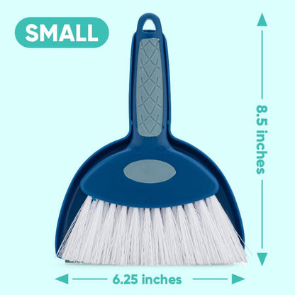 Hefty and Durable Small Hand Broom with Snap-on Dust Pan, Available in Various Package Quantities (3)