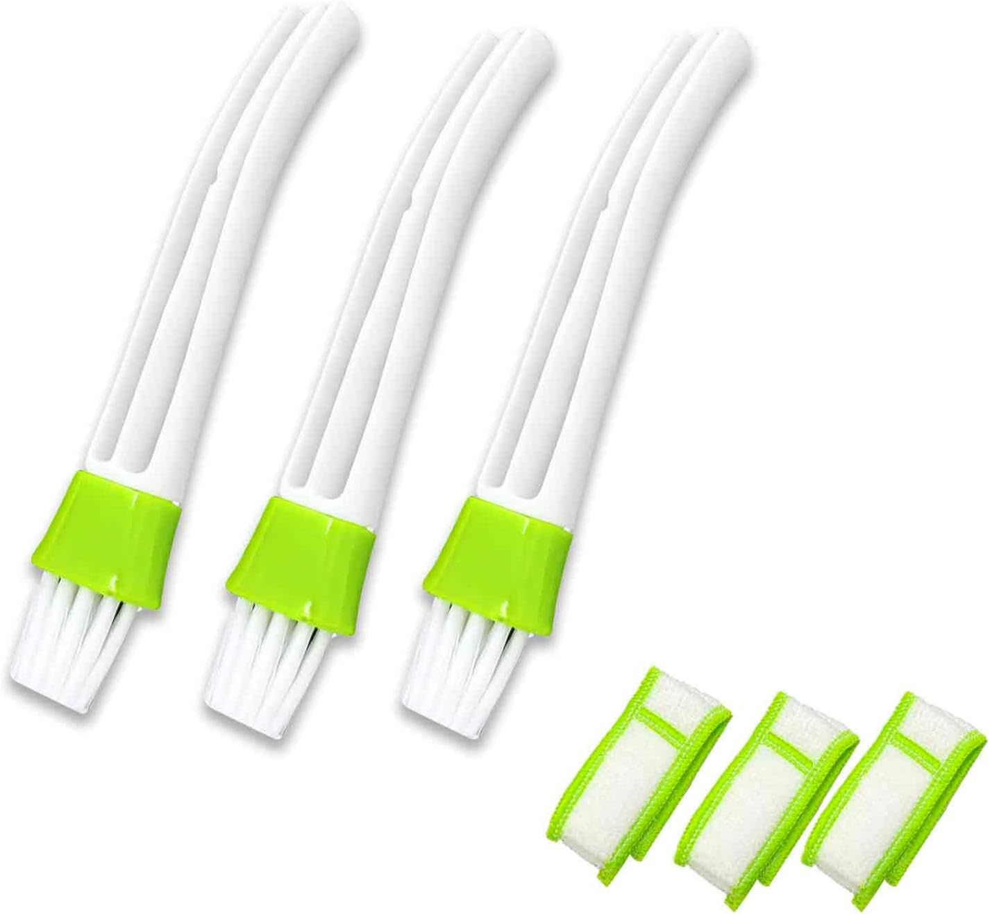 3PCS Car Vent Cleaner, Reusable and Washable Microfiber Cloth for Air Vents, Keyboards, Blinds, etc