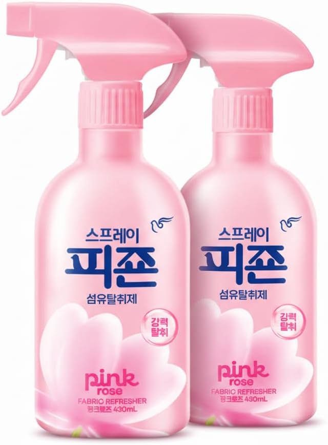 Pigeon Fabric Refresher Spray, Odor Eliminator for Clothes and Home, Long-Lasting Fresh Scent, 430ml, 2-Pack (Blue Bianca)