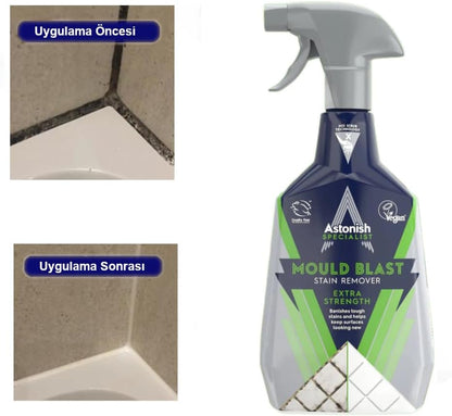 Astonish Apple Burst Household Cleaner - Shower Curtain, Shower Door, Bathroom Tiles - Hard Water Stains, Rust & Calcium Bathroom Cleaner - No Scrub, Cruelty Free Cleaning Supplies, 750ml Bottle