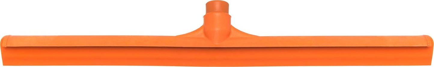 SPARTA 3656824 Plastic Floor Squeegee, Shower Squeegee, Heavy Duty Squeegee With Rubber Blade For Windows, Glass, Shower Doors, Floors, Windshields, 24 Inches, Orange