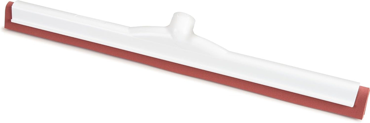 SPARTA Flo-Pac Moss Foam Floor Squeegee Window Squeegee with Plastic Frame for Floor, Bathroom, Kitchen, Concrete, Tile, Garage, Commercial Use, 18 Inches, Red
