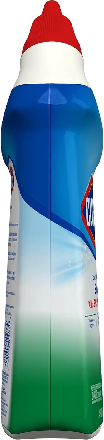 Clorox Toilet Bowl Liquid Disinfecting Cleaner with Clinging Bleach Gel, Remove Mildew and Mold, Fresh Scent, 24 Ounces