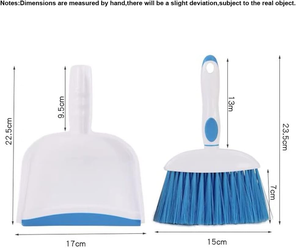 Mini Broom and Dustpan Set-Mini Whisk Set for Desk, Housekeeping, Office, Kitchen, Pet Nest, etc.,Daily Cleaning Necessity Plastic Mini Dustpan Set (Gray)