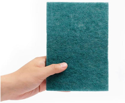 Generic Fine Multi-Scrubber, 4 Count, Heavy Duty, Utility Sponge, Green, For Glass, Plastic, Stainless Steel, Porcelain, Wood, Stone, Ceramic, Vinyl, Aluminum, Melamine
