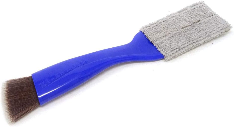 yueton Double Ended Portable Cleaning Brush Mini Hand Held Magic Brush Duster for House, Car, Office (Black)