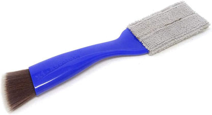 yueton Double Ended Portable Cleaning Brush Mini Hand Held Magic Brush Duster for House, Car, Office (Black)