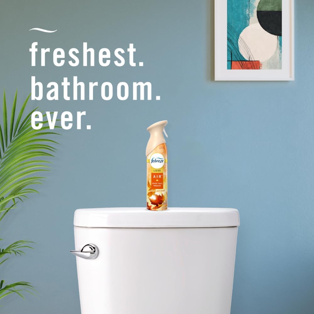 Febreze Air Freshener Spray, Odor-Fighting Room Spray, Crisp Fall Breeze, Cuddle Weather, Baked Cinnamon Apple, 8.8oz, 3 Count