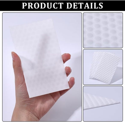 WADORN 50Pcs Magic Sponge Eraser Sheets, Convex Point Melamine Sheets Reusable Thin Nano Cleaner Pads Eraser Wipes All-Purpose Melamine Sponge Eraser for Kitchen Shoe Furniture Bathroom Shower Sink