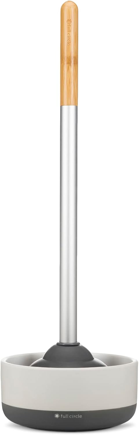 Full Circle Refill Component - Dry Earth Disk for Royal Plunge Toilet Plunger, Instant-Dry Construction for Mold & Mildew Prevention