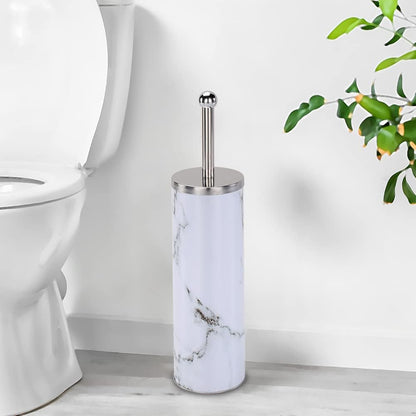 Zahari Home Woodland Toilet Bowl Brush and Holder, Metal, Natural