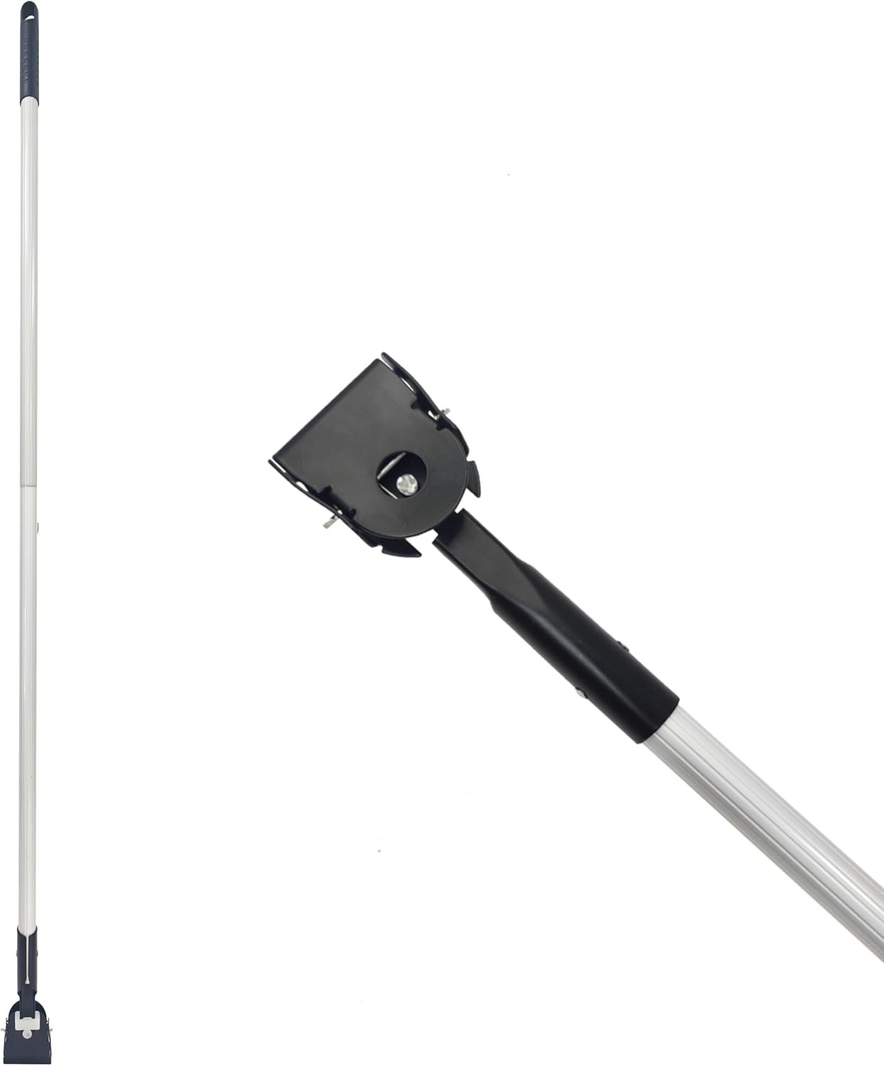 60" Commercial Dust Mop Handle (Reinforced Thick-Gauge Aluminum Pole), Heavy-Duty Dust Mop Pole & Dust Mop Replacement Part for Janitorial/Professional Use