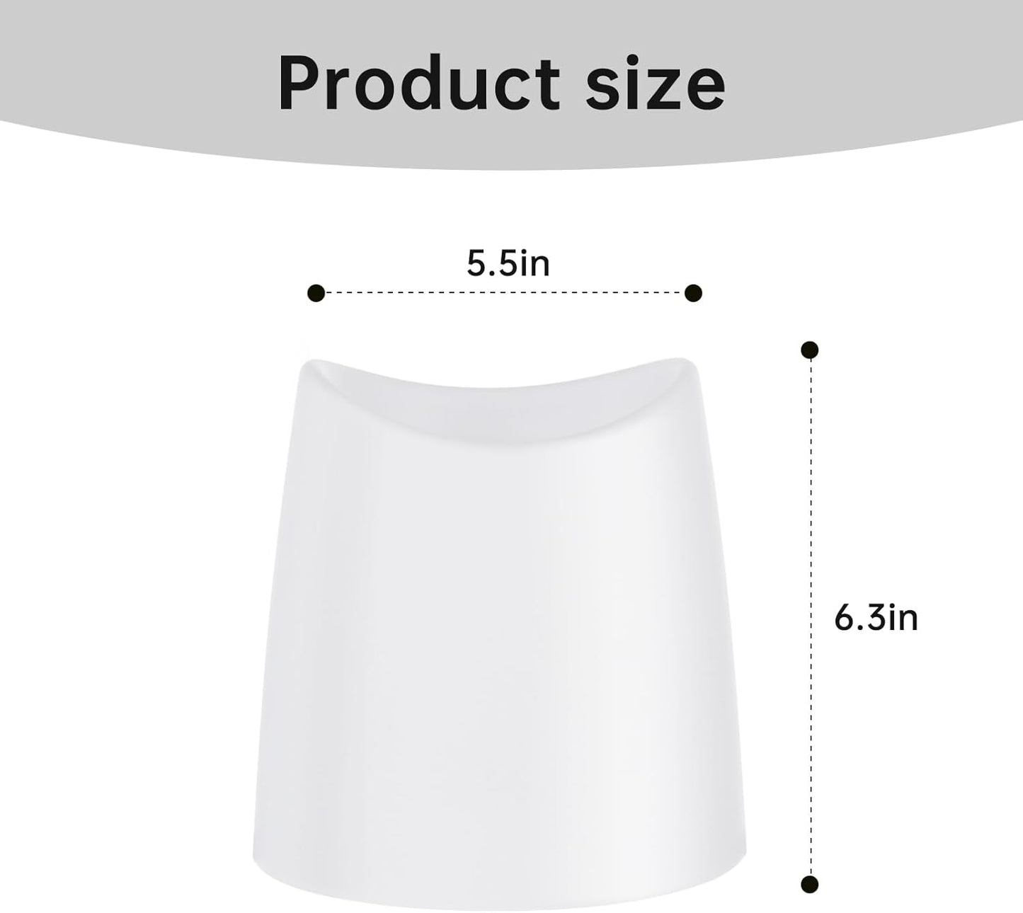 2-Pack Toilet Brush Holder Only, The Crisp White Toilet Brush Holder is Suitable for Many Toilet Brushes and can Effectively Conceal the Toilet Brush, for Bathroom/Restroom Storage