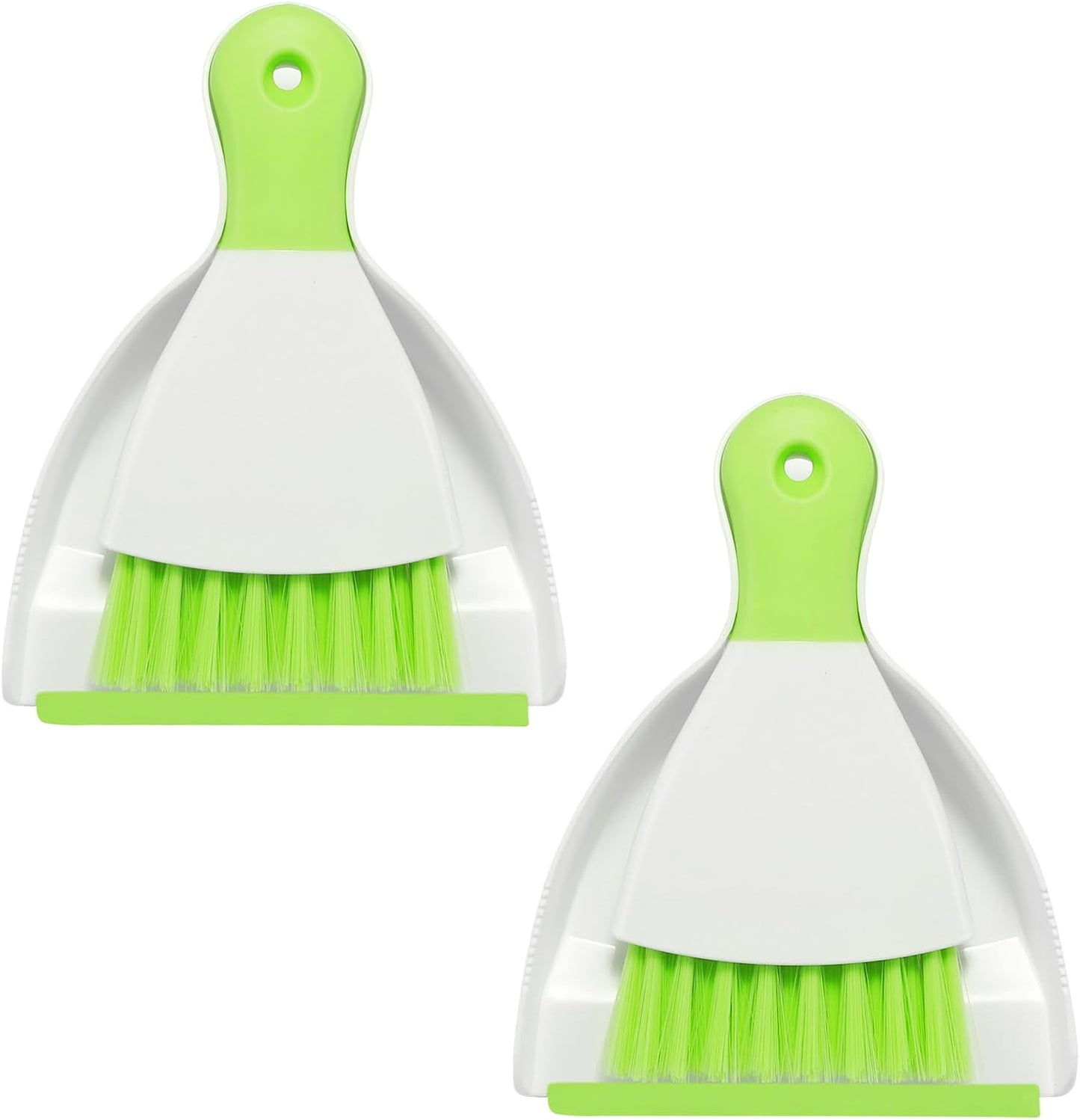 NACENA Mini Dustpan and Brush Set 2 Pack, Small Broom and Dustpan Set Dust Pan and Mini Hand Broom Dustpan and Broom Combo Compact for Home Table Keyboards Sofa Kitchen, Blue
