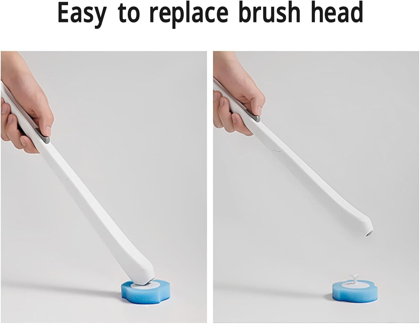 Disposable Toilet Brush Refills, Toilet Brush Wand Refill Heads Remove Stubborn Stains for Home