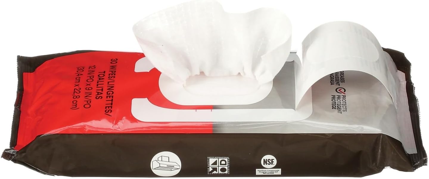 Scotch-Brite Stainless Steel Hood Degreaser Wipes, 30/Pack, 6 Packs/Case (SS-WIPES)