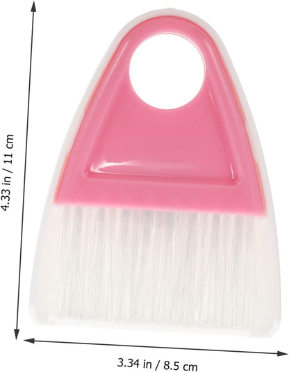 Mini Broom and Dustpan Set 2 Pieces Compact Desktop Cleaning Tools with Flexible Bristles for Pet Hair Household Debris and Car Interior Cleaning