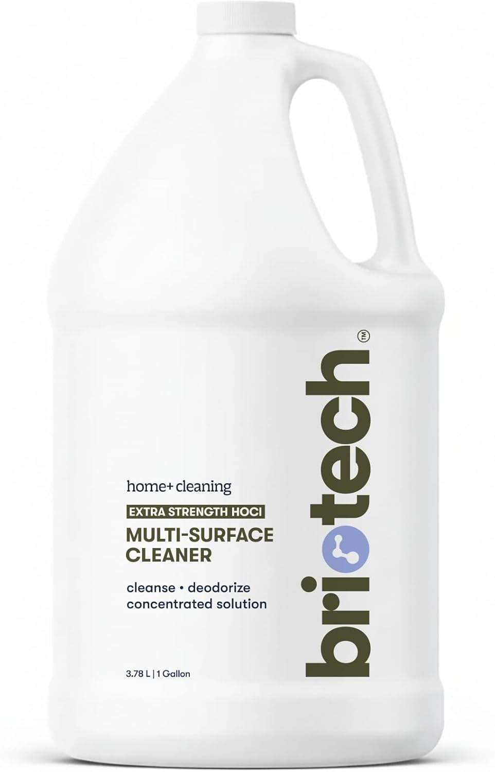 BRIOTECH Extra Strength HOCl Cleaner, 500 PPM Hypochlorous Acid Concentrate, ULV Foggers & Humidifiers, Professional Deodorizer for Dental, Offices, Schools, Homes, Peroxide Free, 32 fl oz
