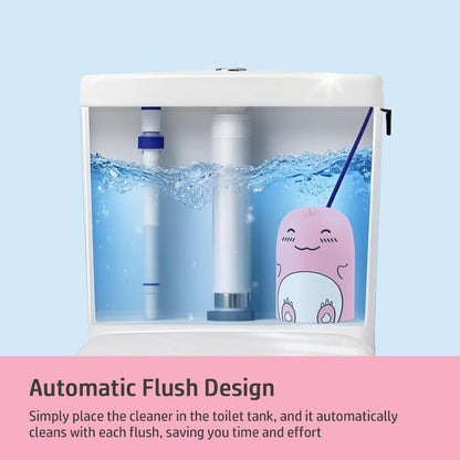 Cute Dinosaur-Shaped Toilet Bowl Cleaner Bottle, Bathroom Toilet Tank Cleaner with Jasmine Scent,One bottle lasts for 90 days (1, green)