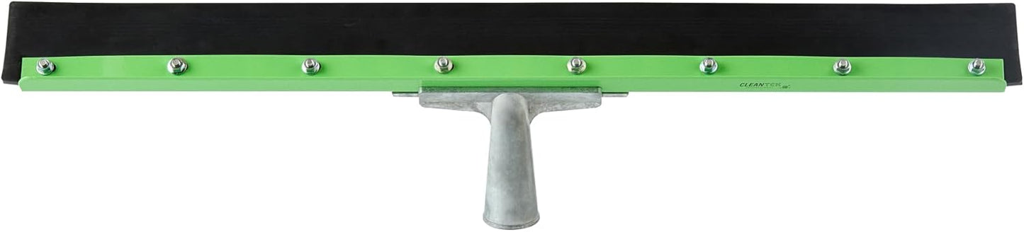 Restaurantware-SQUEEGEE ONLY: Clean Tek Professional 29.92 Inch Floor Squeegee, 1 Broom With Double Rubber Blade - Handle Sold Separately, Heavy-Duty, Steel Wiper For Concrete Floor