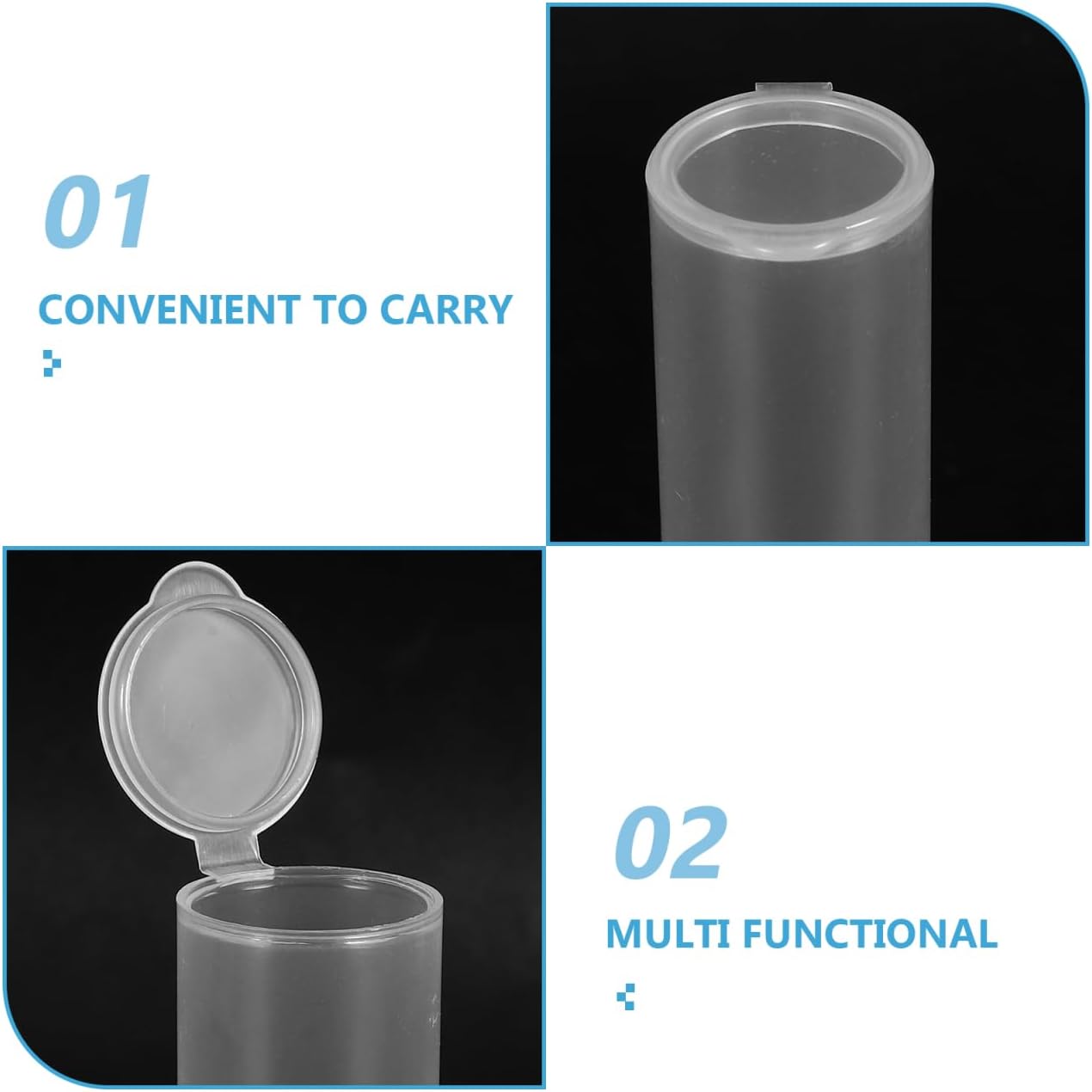 SOLUSTRE Refillable Wipes Dispenser Container 3.46In Portable Wet Wipes Storage Barrel Travel Case Moisture Retention for Outdoor Daily Use