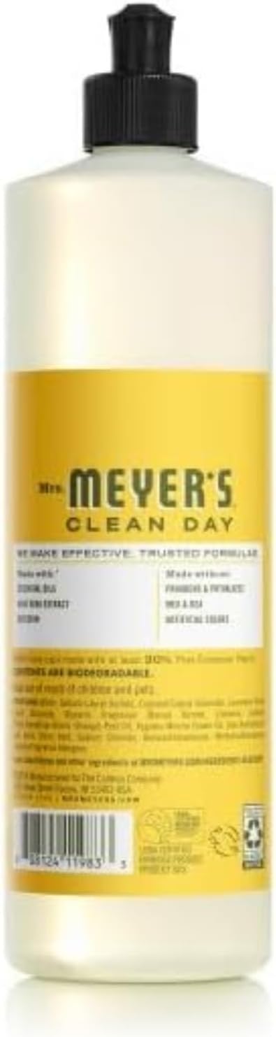 MRS. MEYER'S CLEAN DAY Liquid Dish Soap, Lemon Verbena, 16 fl. Oz