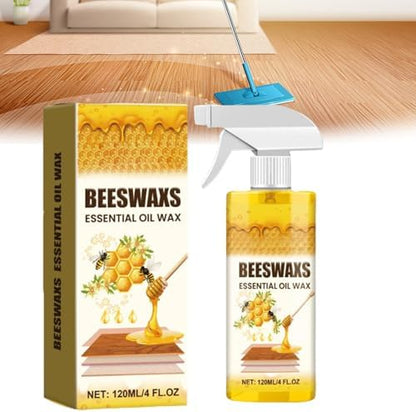 Beeswax Essential Oil Wax,Beeswax Furniture Polish Spray,Beeswax Essential Oil for Wood,Beeswax Oil for Wood,for Floors and Furniture (2PC)