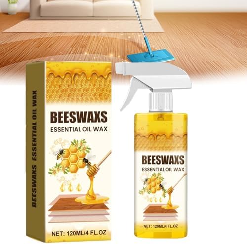 Beeswax Essential Oil Wax,Beeswax Furniture Polish Spray,Beeswax Essential Oil for Wood,Beeswax Oil for Wood,for Floors and Furniture (2PC)