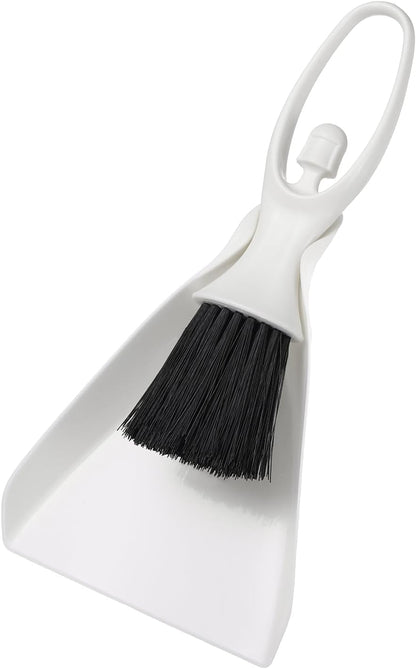 uxcell 2 Pcs Mini Dustpan and Brush Set, Small Broom and Dustpan Set for Office Tabletops Sofas Keyboards Home Cleaning Tool, Orange Pink