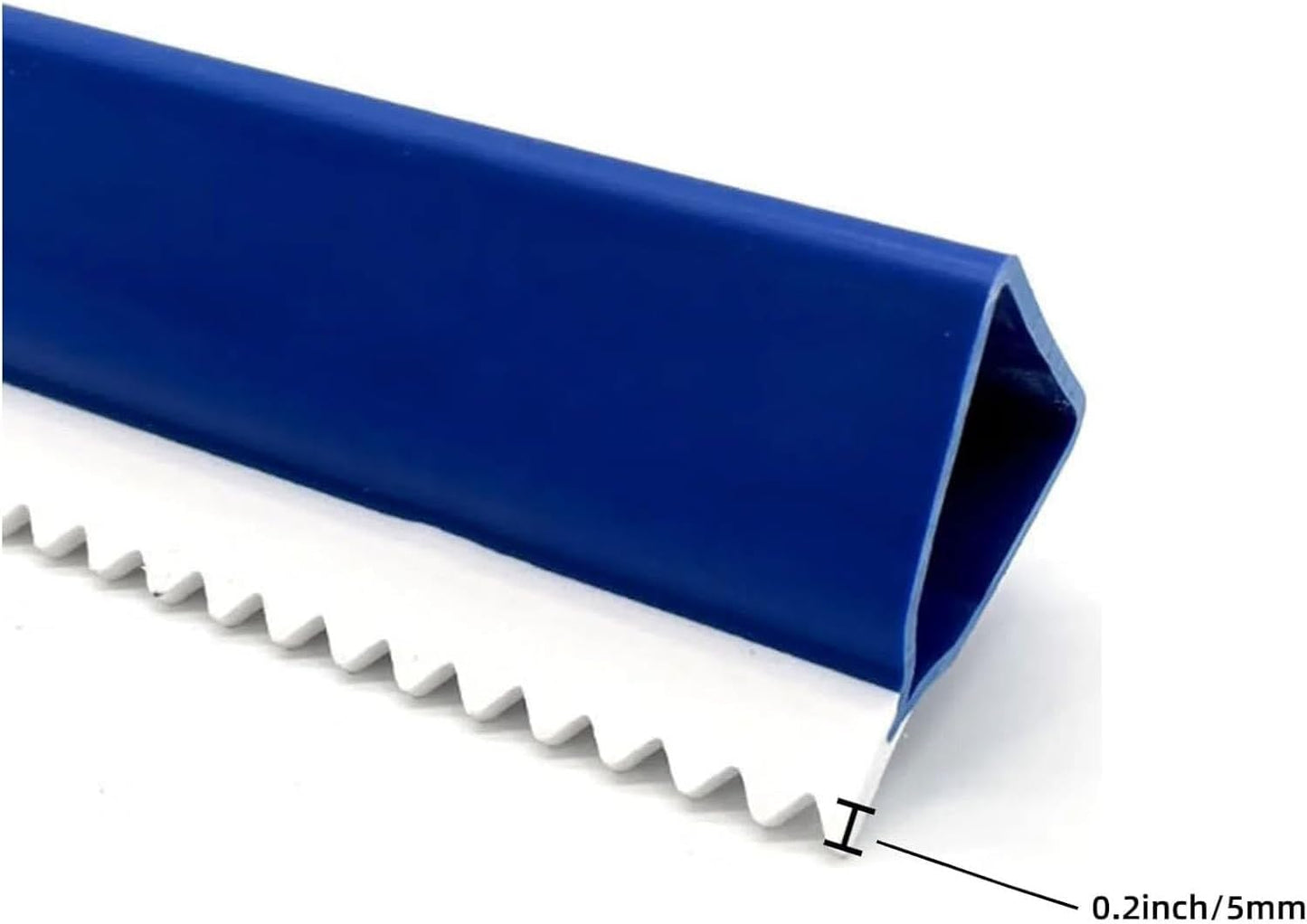 16 Inch Teeth Notched Squeegee, Epoxy Floor Squeegee with 0.16 Inch Teeth for Self Leveling Cement Urethane Epoxy, Lightweight Epoxy & Urethane Flooring Tool
