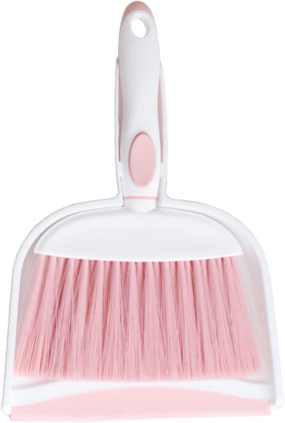 Mini Broom and Dustpan Set-Mini Whisk Set for Desk, Housekeeping, Office, Kitchen, Pet Nest, etc.,Daily Cleaning Necessity Plastic Mini Dustpan Set (Gray)