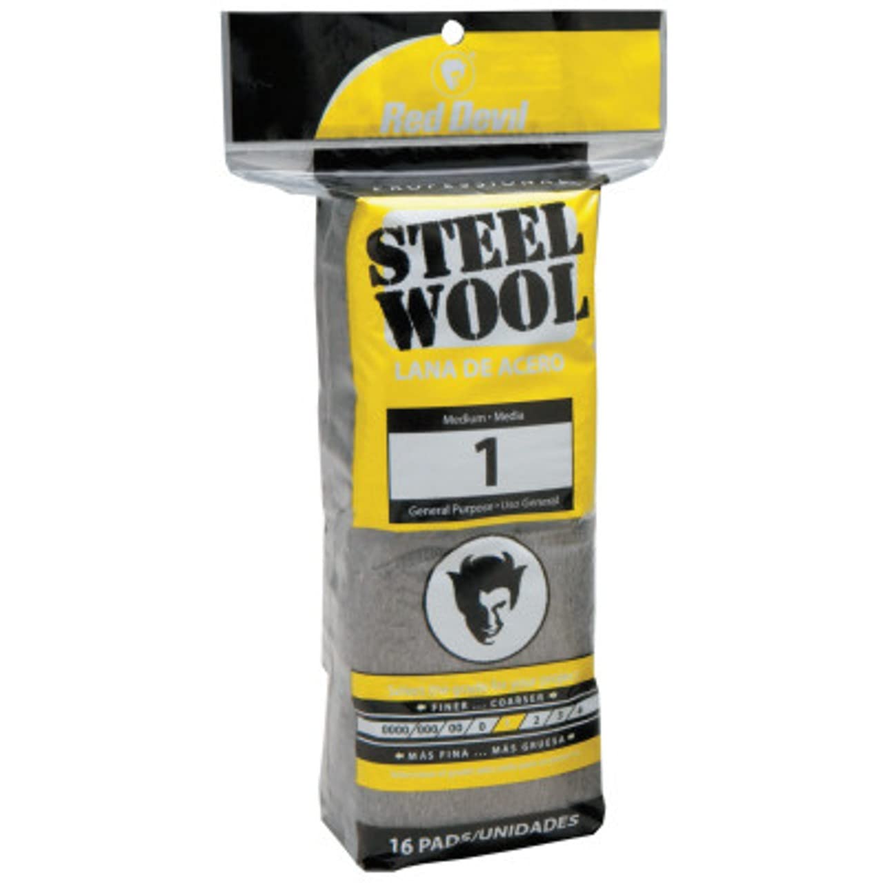 Red Devil 0310 Steel Wool, 0000 (Pack of 16)