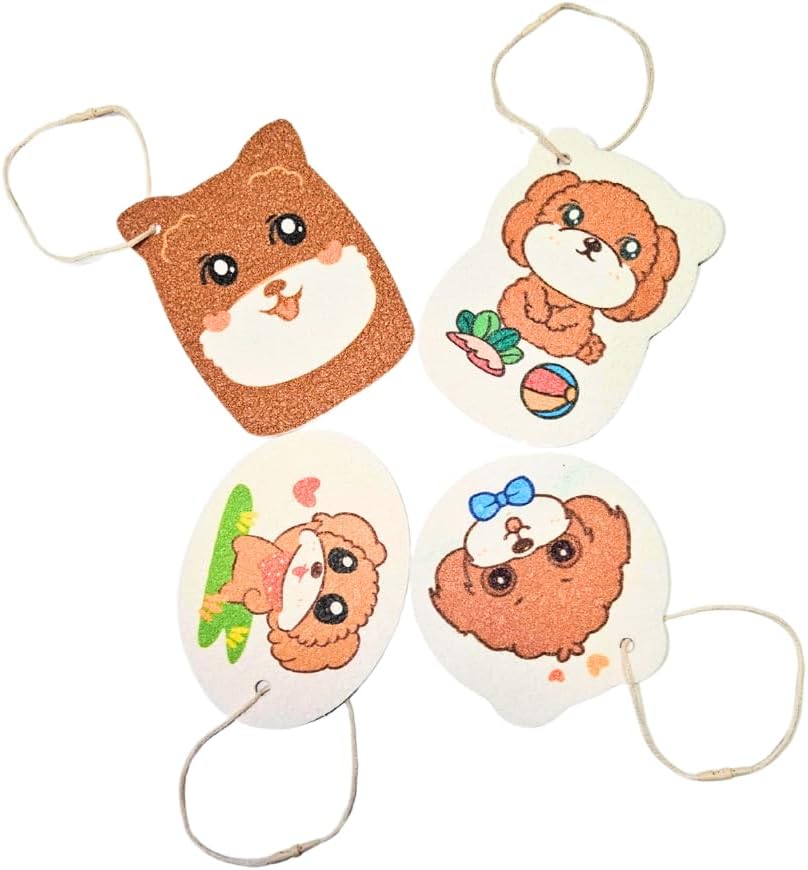 Glowvision Trade Versatile Cellulose Sponges – Pack of 4 Cute Cartoon Shapes with Fun Prints – Ideal for Dishwashing, Car Cleaning, Window & Blind Wipe, and Pet Play – Eco-Friendly & Reusable"