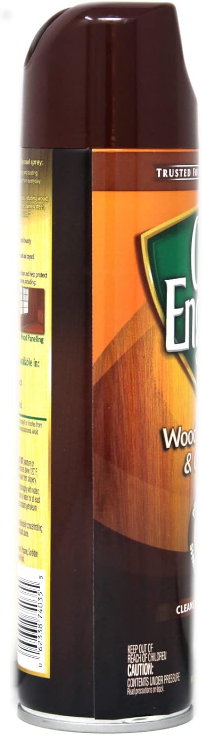 Old English Aerosol Wood Protector & Cleaner, Fresh Lemon 12.50 oz (Pack of 3)
