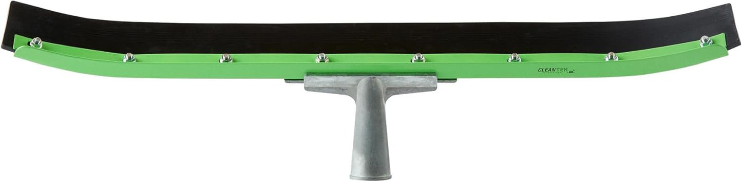 Restaurantware-SQUEEGEE ONLY: Clean Tek Professional 29.92 Inch Floor Squeegee, 1 Broom With Double Rubber Blade - Handle Sold Separately, Heavy-Duty, Steel Wiper For Concrete Floor