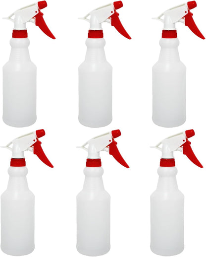 12 Pack 16oz Spray Bottles, Reusable Fine Mist Water Sprayer for Plants, Cleaning, High Output Ultrafine Misting Plastic Spray Bottles for Water, Salon, Garden, Kitchen and Bathroon