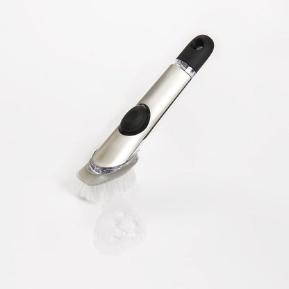 OXO Steel Soap Dispensing Dish Brush with 2 Dish Brush Refills