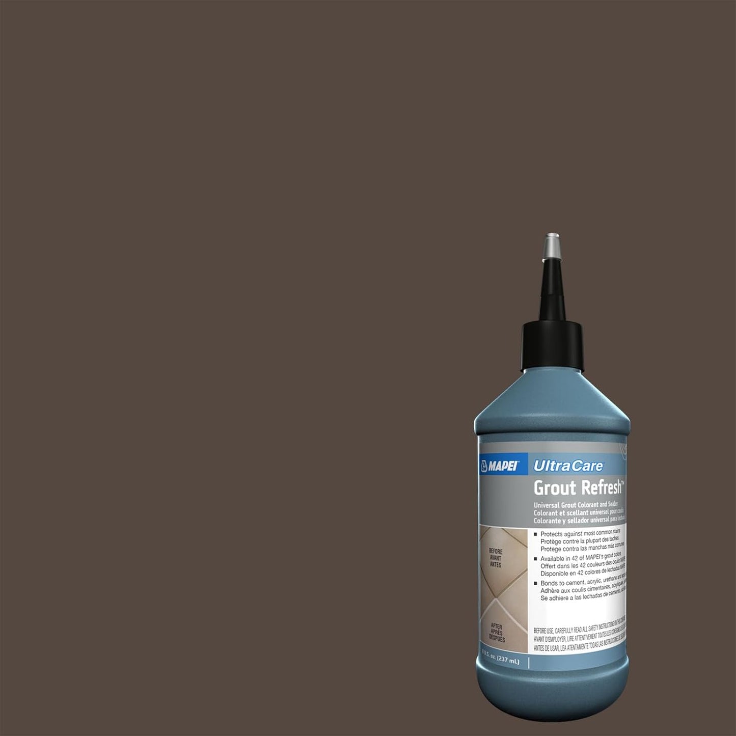 MAPEI UltraCare Grout Refresh, Universal Grout Colorant & Sealer, 8 oz Bottle – Easy Grout Restoration & Protection, 5047 Charcoal - Colors B