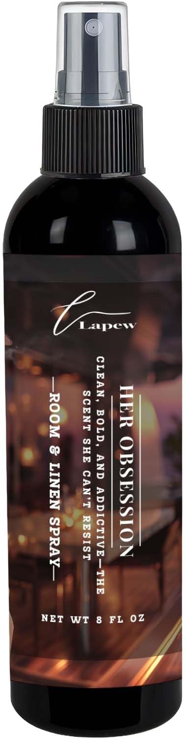Lapew Room & Linen Spray | Fragrance Mist for Home, Car & Office | Fabric & Air Freshener | Neutralizing Mist | Made in USA | Cozy Cinnamon & Apple - Colors A