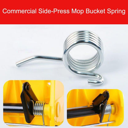 2 Pack Water Press Spring Replacement for Commercial Mop Bucket Side-Press Wringer Torsion Springs for Combo on Wheels Heavy Duty Business Floor Cleaning Mopping Buckets Accessories