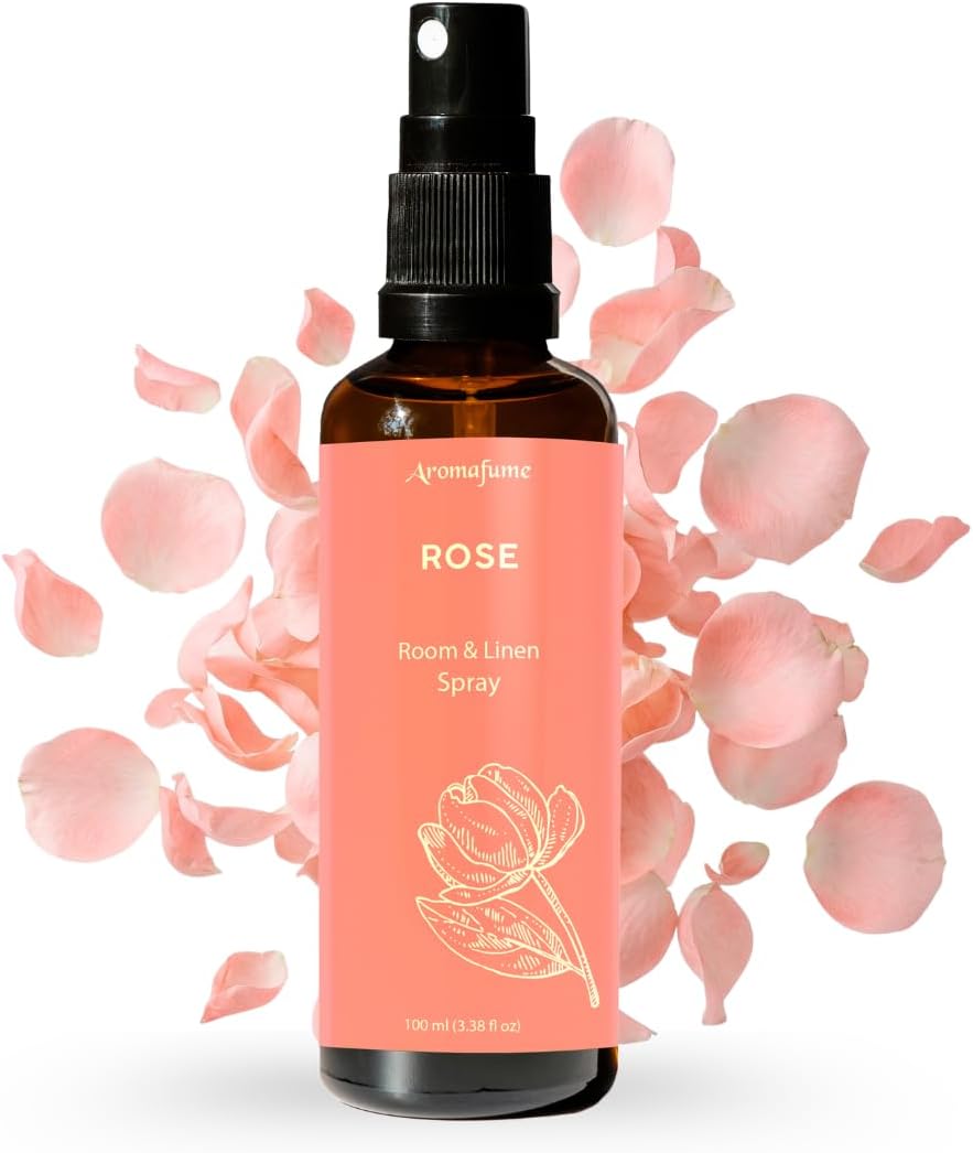 Vanilla Room, Linen & Pillow Spray by Aromafume | 100ml/3.38 fl oz | with Pure Vanilla Essential Oil | Aromatherapy Spray | Mist for Bedding, Fabrics
