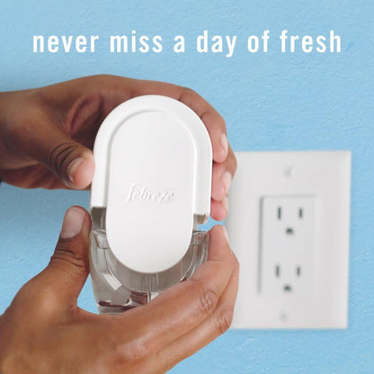 Febreze Plug In Air Freshener, Odor-Fighting Scented Oil Refill, Kitchen Odor Fighter, 2 Refills