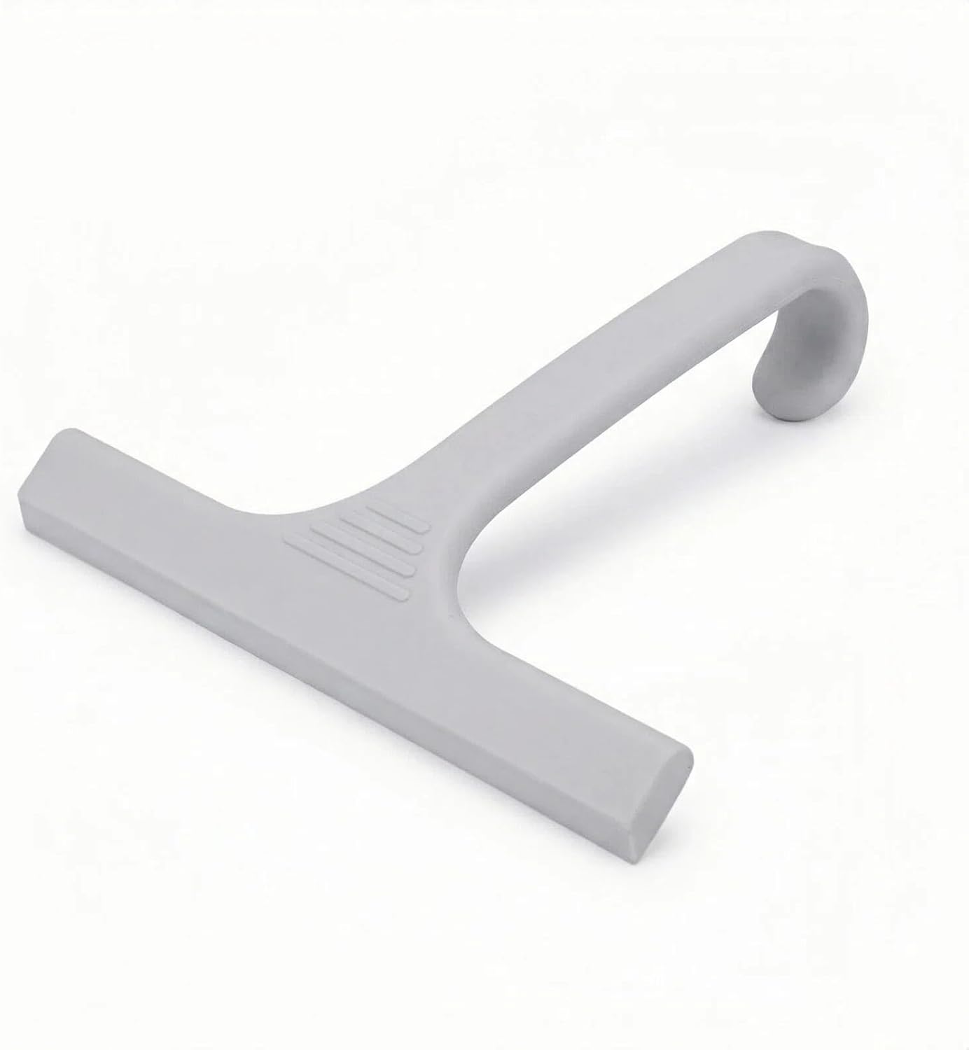 Silicone Shower Squeegee - All-in-One Design with Built-in Hook, 10 Inch Streak-Free Bathroom and car Cleaner for Glass Doors, Mirrors, Windows, Tiles Purple