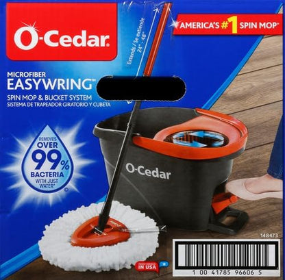 O-Cedar EasyWring Microfiber Spin Mop and Bucket Floor Cleaning System