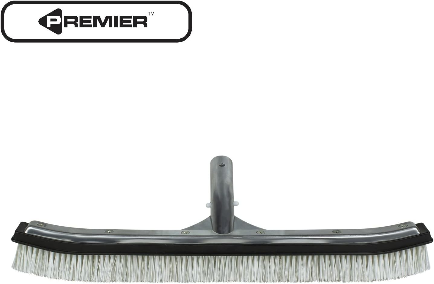 Poolmaster 5-Inch Stainless Steel Pool Algae Detail Brush, Heavy-Duty Aluminum Back, for Gunite Concrete Pools and Spas, Small Narrow Head for Corners, Steps and Tight Areas