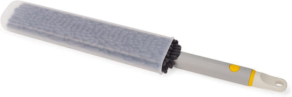 Joseph Joseph CleanTech 2-in-1 Glass Cleaner Shower Squeegee with Washable Microfiber Pad and Space-Saving Foldable Handle