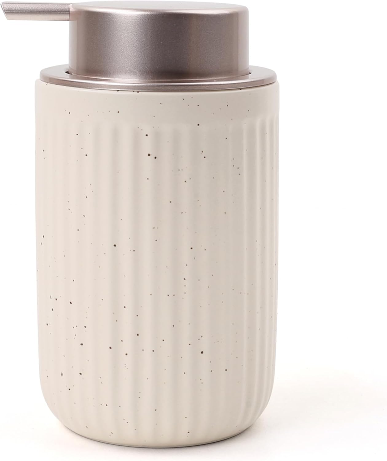 BosilunLife Dish Hand Soap Dispenser - Liquid Pump Soap Dispenser for Bathroom Decro 12oz Ceramic Kitchen Dish Dispenser with Rust-Proof Liquid Pump Modern Refillable Lotion Bottles