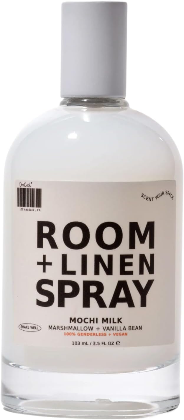 DedCool Room + Linen Spray | Xtra Milk | Natural Fabric & Linen Spray | Non-Toxic, Essential Oil Infused | Freshens Home, Bedding, Couch, Closet & Bath | 3.5 fl oz